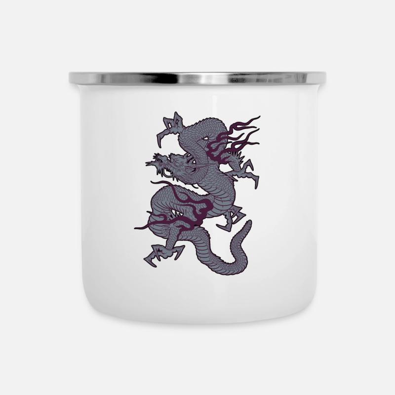 Grey Dragon - Camper Mug - white