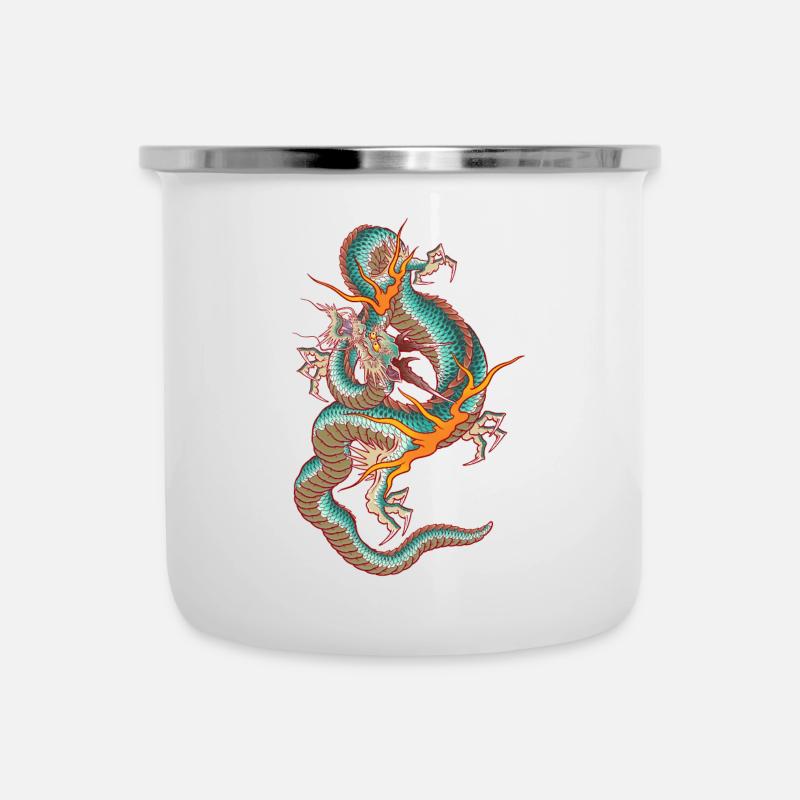 Dragon Dance - Camper Mug - white