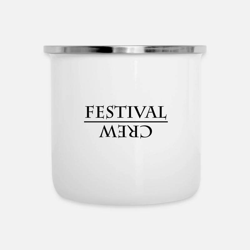 Festival - Emaille-Tasse - Weiß