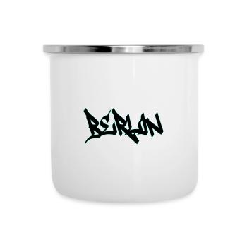 Berlin - Emaille-Tasse - Weiß - Vorne