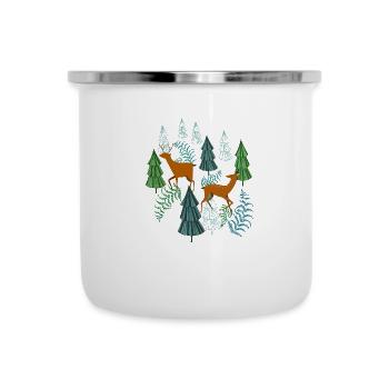 Hunting time forest dweller deer and deer gift - Camper Mug - white - Front