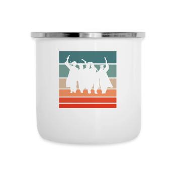 Graduation Ceremony Retro Style Vintage - Camper Mug - white - Front