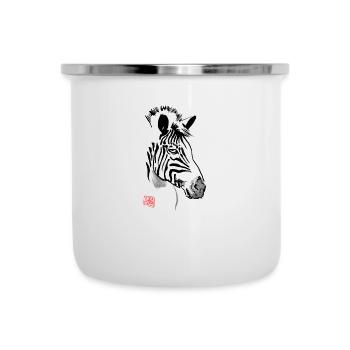 zebra - Tasse émaillée - blanc - Devant