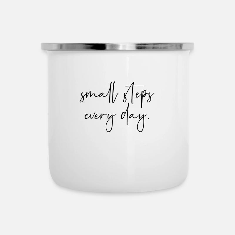 Small steps every day - Camper Mug - white
