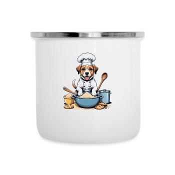 Dog Chef Dog Friends Cadeau Cookie Cookies - Tasse émaillée - blanc - Devant