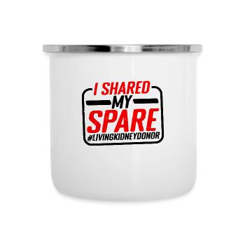 I Shared My Spare #LivingKidneyDonor 5 - Camper Mug - white - Front