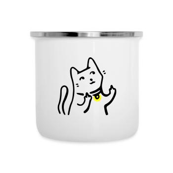 Bad cat - Camper Mug - white - Front