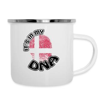 Cadeau Il est dans mon adn dns racines Danemark - Tasse émaillée - blanc - Droite