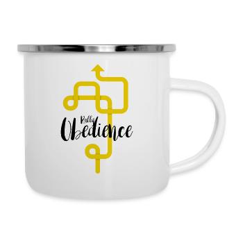 Rassemblement Obéissance - Tasse émaillée - blanc - Droite