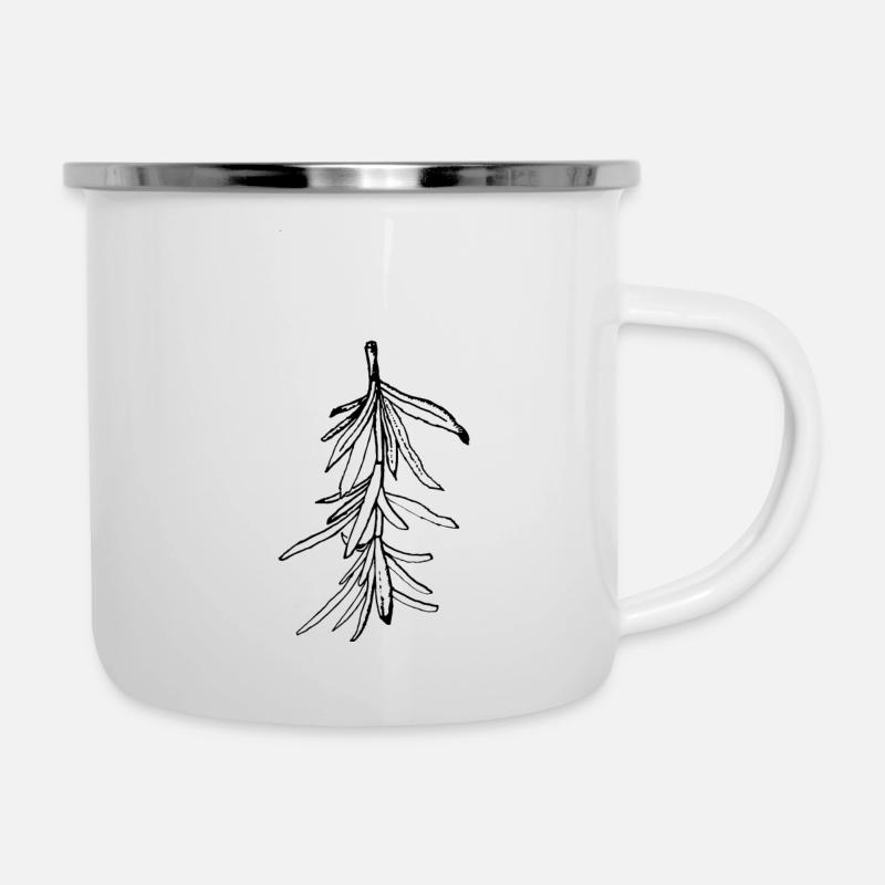rosmarin y///n - Emaille-Tasse - Weiß