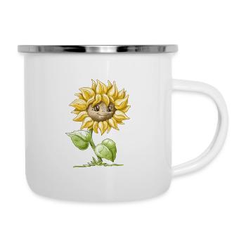 Tournesol - Tasse émaillée - blanc - Droite