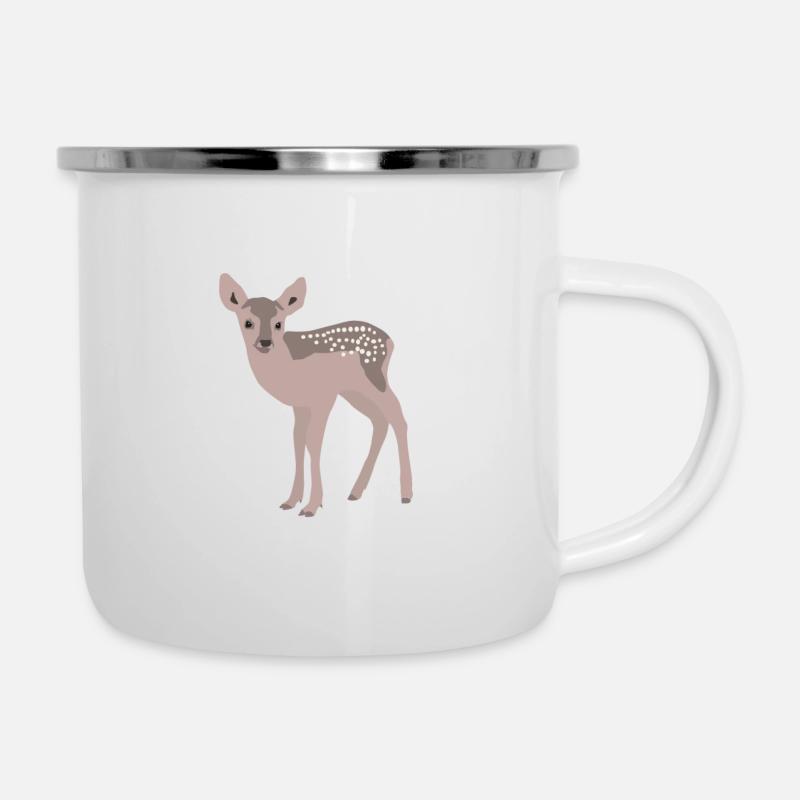 Faon - Tasse émaillée - blanc