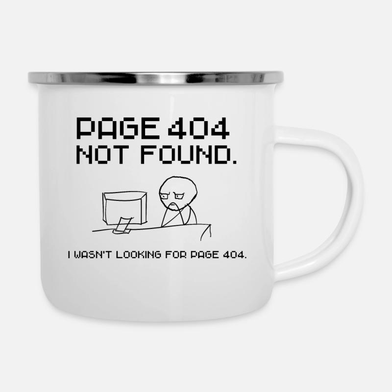Erreur 404. Page non trouvée. IT Fun - Tasse émaillée - blanc