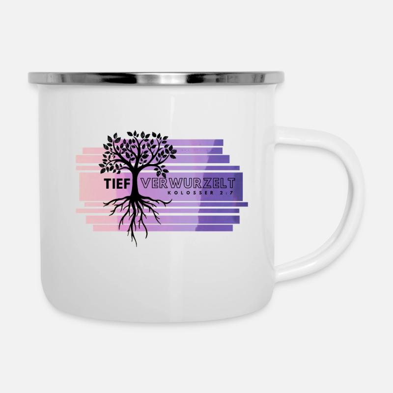 deeply rooted - Camper Mug - white