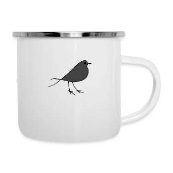 Bird gift animal animal bird animal protection fly - Camper Mug - white - Right
