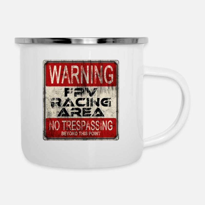 FPV Racer Quadcopter Drone Drone Area - Camper Mug - white