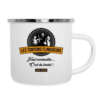 C'est du brutal ! - Tasse émaillée - blanc - Droite