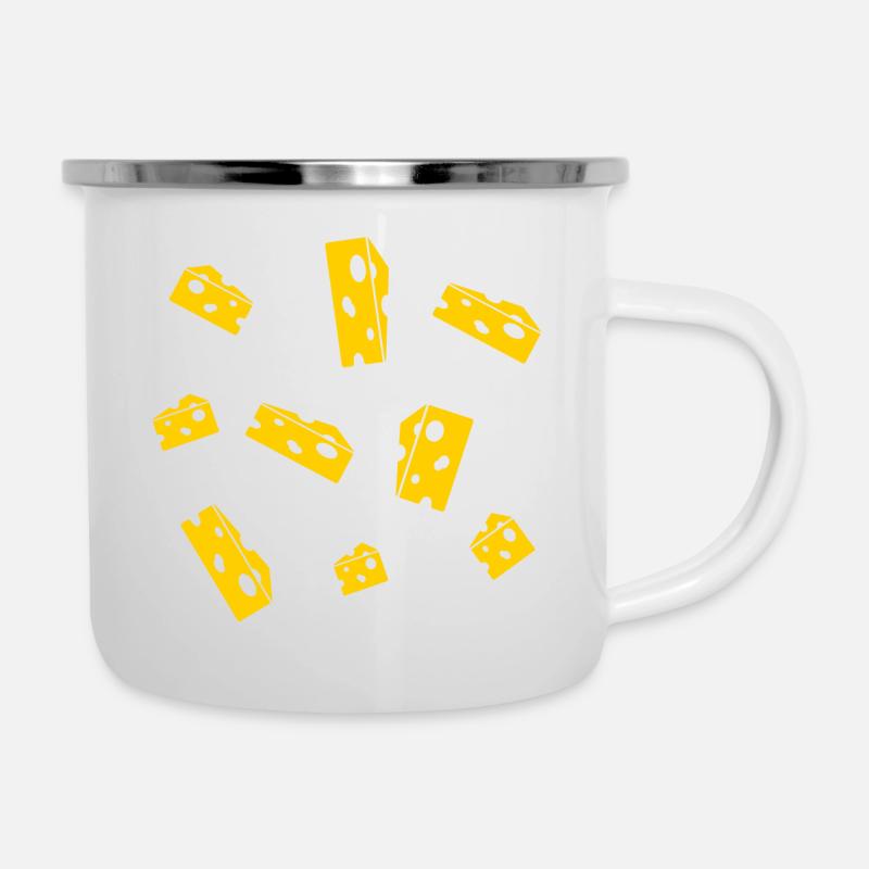 FROMAGE - Tasse émaillée - blanc