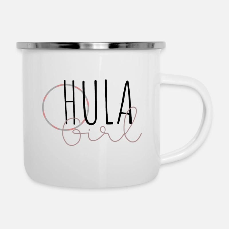 HulaGirl - Tasse émaillée - blanc