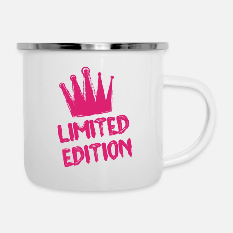 Limited Edition Krone Pink - Tasse émaillée - blanc