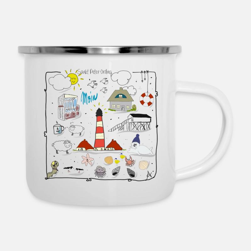 Sankt Peter-Ording love - Camper Mug - white