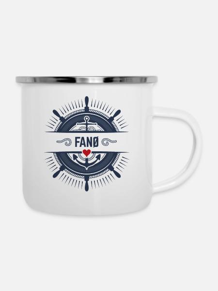 Fanø - Emaille-Tasse - Weiß