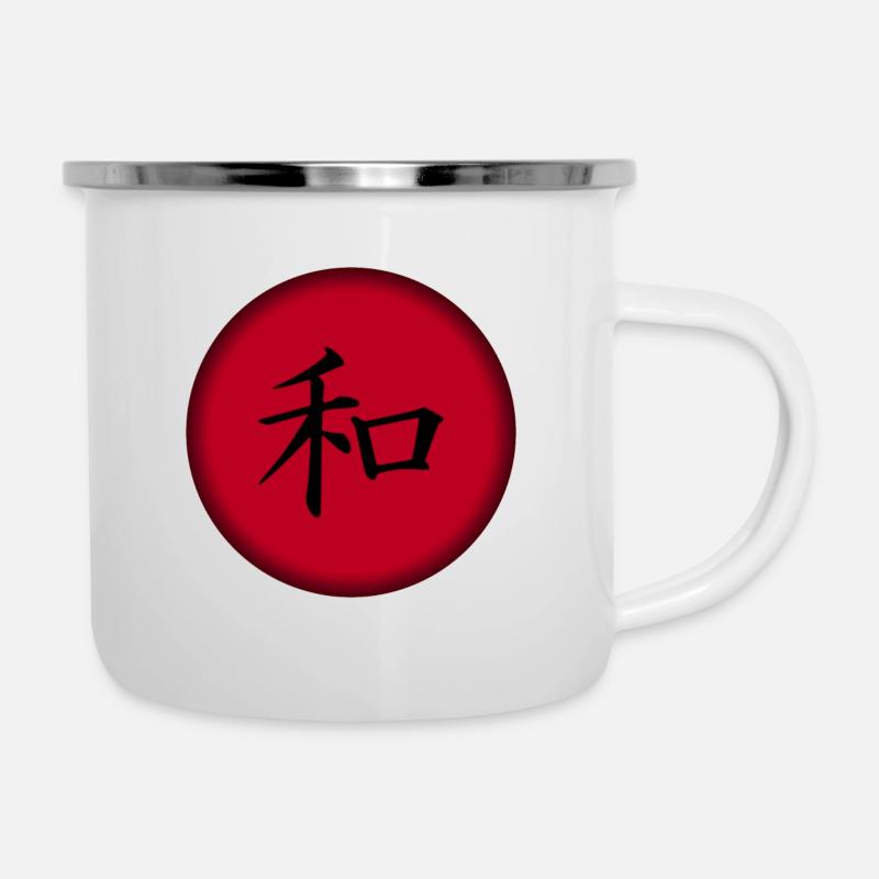 Japan,kanji, Japanese - Camper Mug - white
