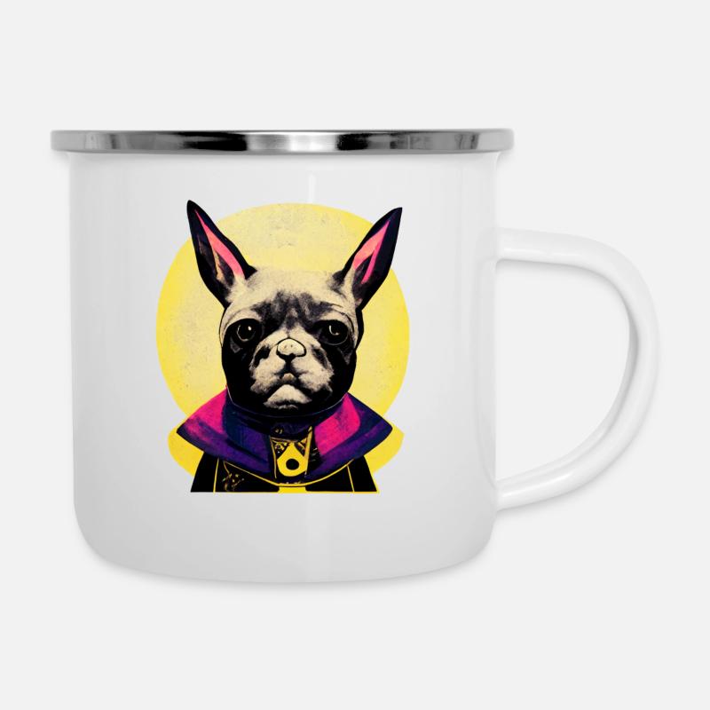 Frenchie le sorcier - Tasse émaillée - blanc