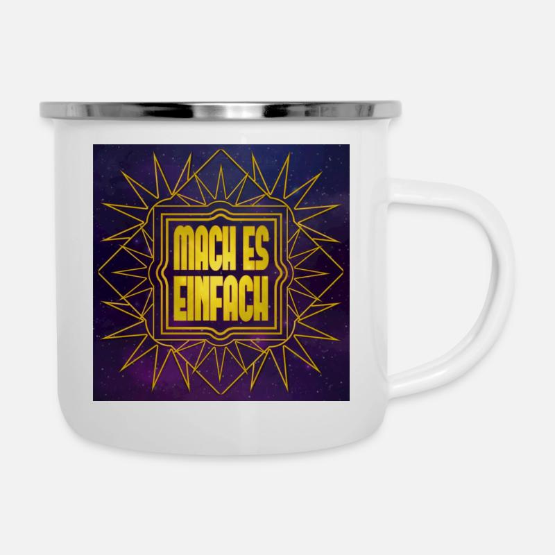 MAKE IT EASY - Universe - Camper Mug - white