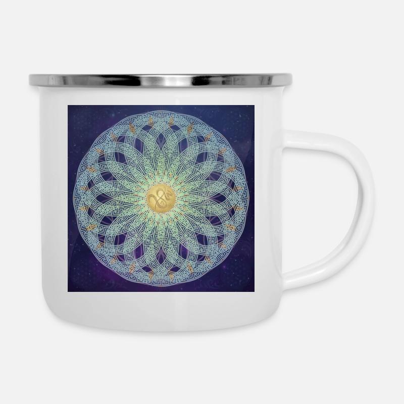 Mandala Greek Infinity, SSL - Universe - Camper Mug - white