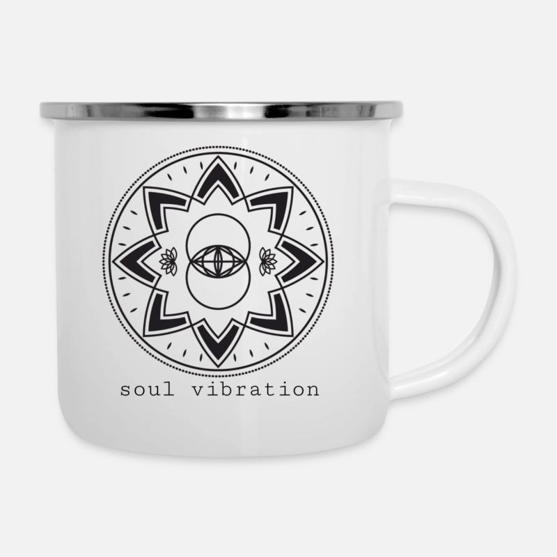 Soul vibration - Tasse émaillée - blanc