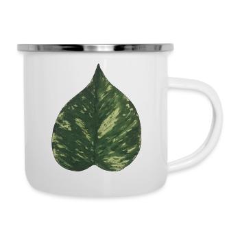 Schismatoglottis leaf plantlover botany nature - Camper Mug - white - Right