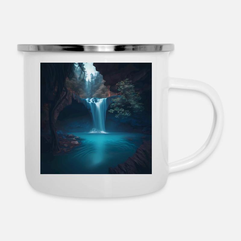 Cascade - Tasse émaillée - blanc