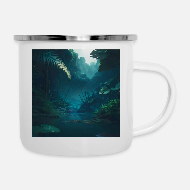 Jungle - Tasse émaillée - blanc