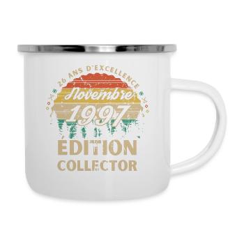 Anniversaire 26ans Novembre 1998 édition collector - Tasse émaillée - blanc - Droite