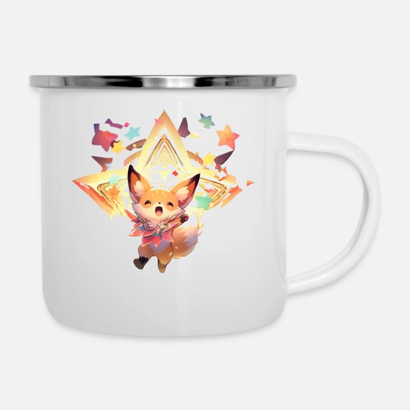 Fennec étoilé - Tasse émaillée - blanc