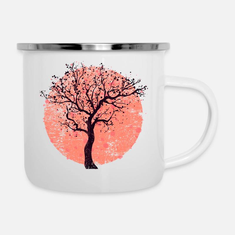 Tree & Circle (Used) - Camper Mug - white