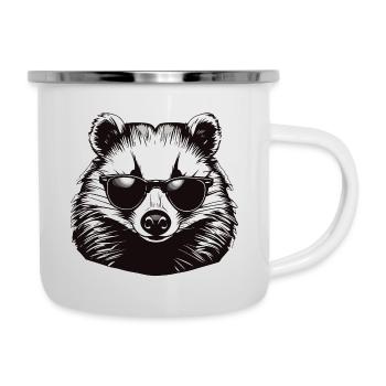 Badger / Rodent / Animal / Stripe / Wild - Camper Mug - white - Right