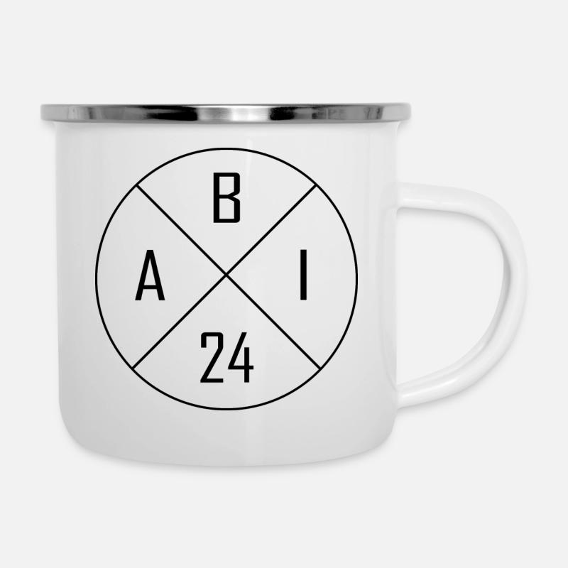 ABI 24 - Emaille-Tasse - Weiß