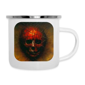 Dark Horror Face - Camper Mug - white - Right