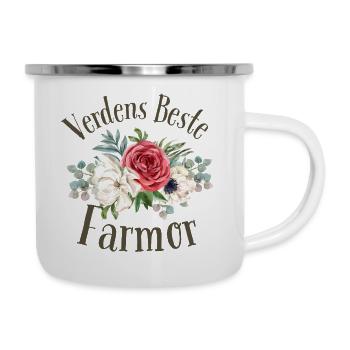 die beste Großmutter der Welt - Emaille-Tasse - Weiß - Rechts