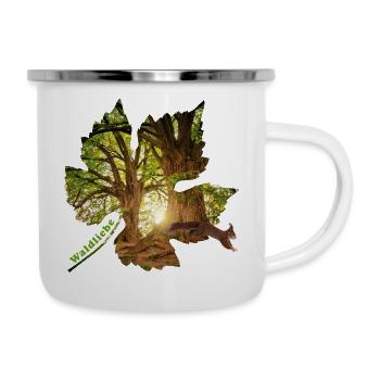 Forest 25 in leaf with squirrel - Camper Mug - white - Right