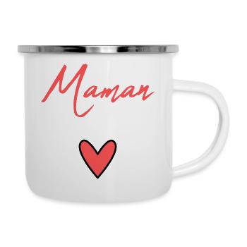 MOM. MOTHER'S DAY. HEART. FEAST. HAPPY BIRTHDAY MAM - Camper Mug - white - Right