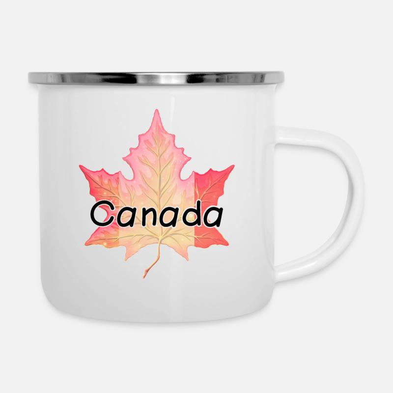 Canada maple leaf - Camper Mug - white