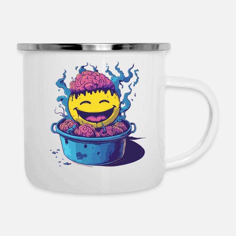 Brain soup - Camper Mug - white