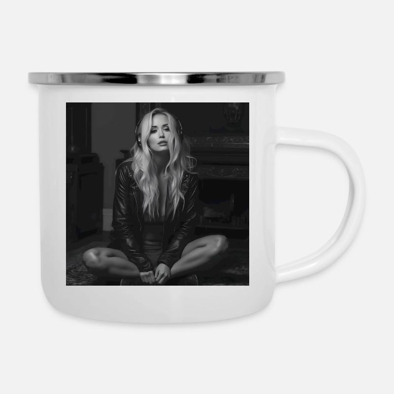 Maxima dans l’obscurité - Tasse émaillée - blanc