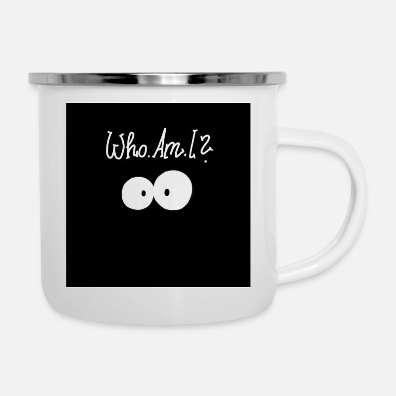 Qui suis-je? - Tasse émaillée - blanc