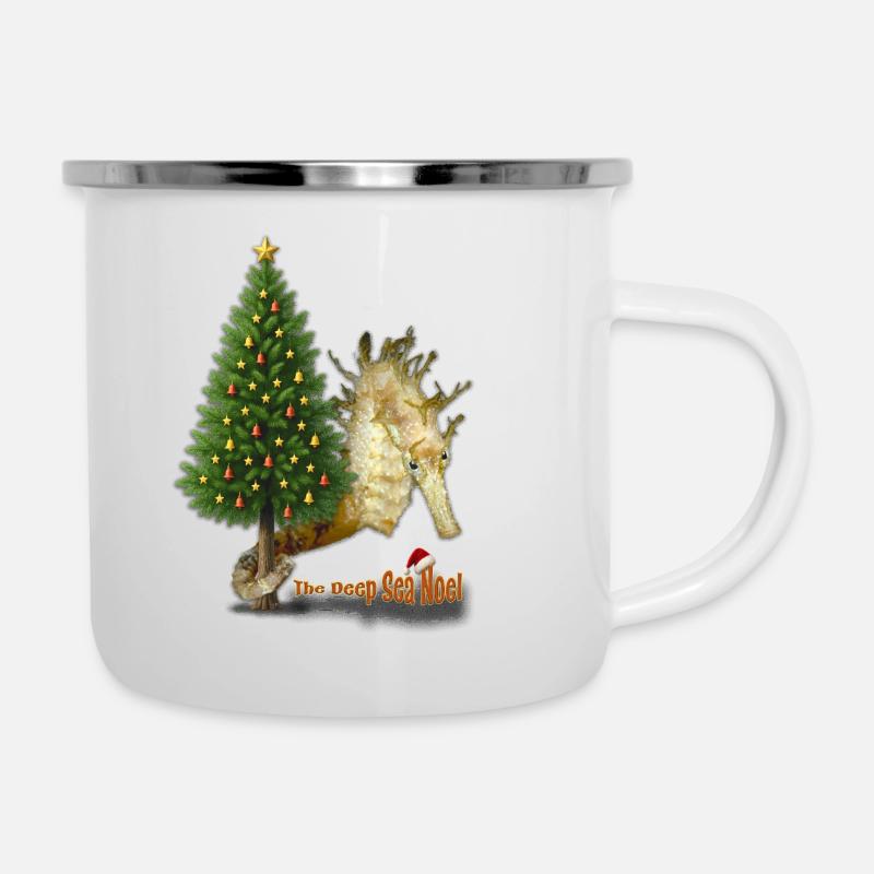 Salutations de la saison depuis le récif - Tasse émaillée - blanc