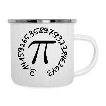Pi - Tasse émaillée - blanc - Droite