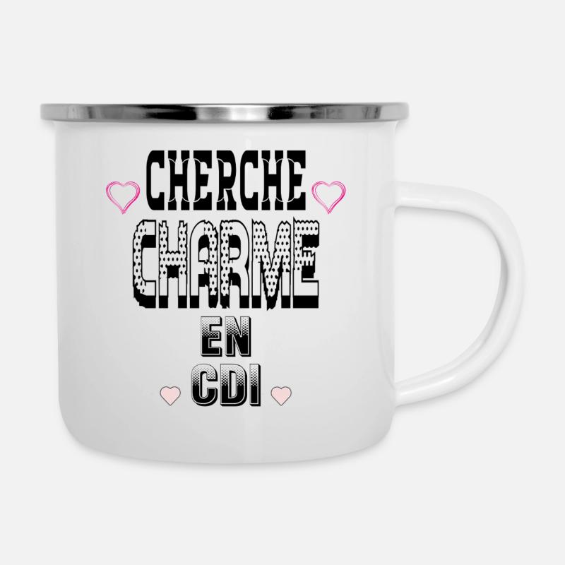 Looking for charm on a permanent contract - Camper Mug - white